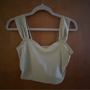 Abercrombie sweetheart seamless crop top
